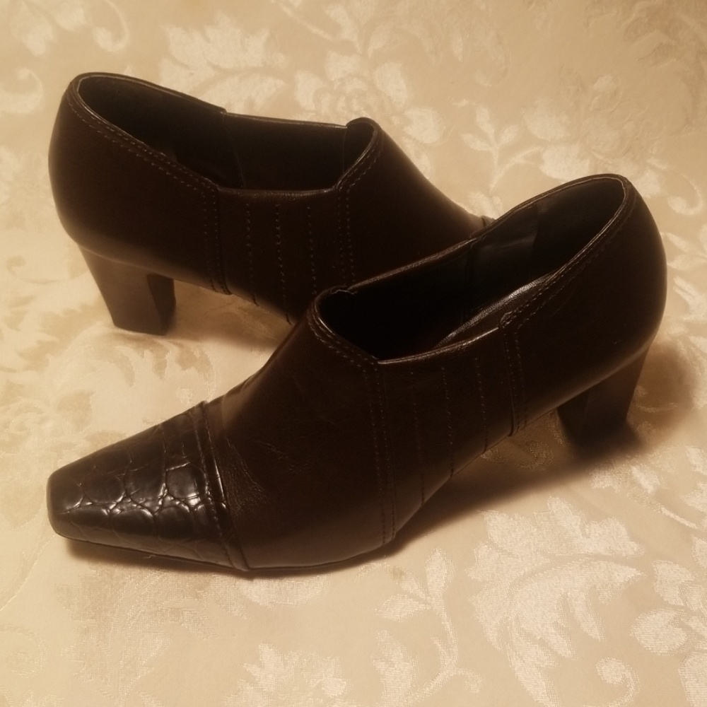 Franco Sarto Brown Leather Booties
